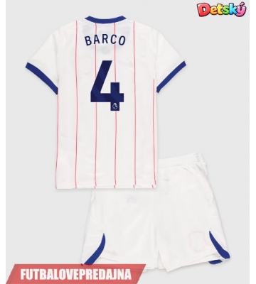 Lacne Dětský Futbalové dres Chelsea Valentin Barco #4 2026-27 Krátky Rukáv - Tretina (+ trenírky)